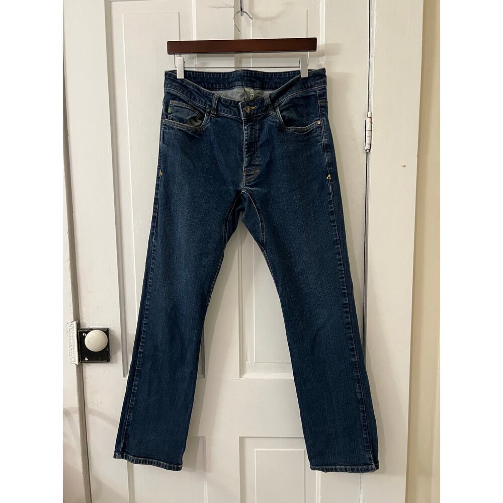Stio men’s 33R Rivet straight leg denim blue jeans pants cotton Jackson hole